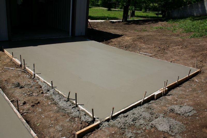 Shed Pad Pouring